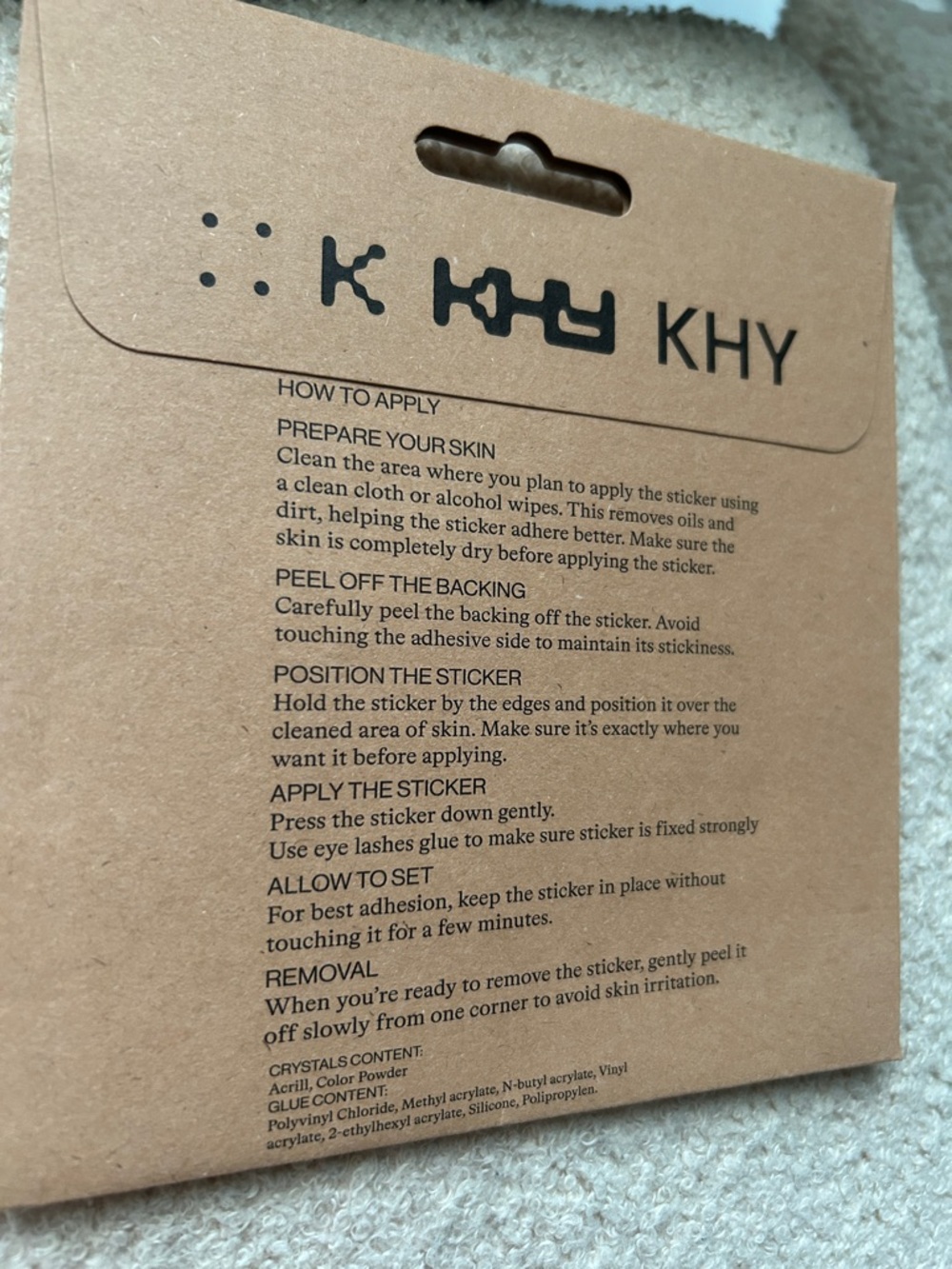 KHY I 🤍 LA - Crystal Body Stickers - Picture 4 of 4